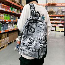 Female college student school bag new 2021 explosion backpack summer canvas design sense simple high-end sense large capacity