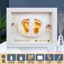 Baby hand and foot ink pad handfoot print photo frame souvenir baby newborn full moon 100 days commemorative gift wholesale