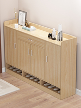 Shoe cabinet home door large capacity storage cabinet multi-layer dustproof simple shoe cabinet simple modern solid wood color shoe rack