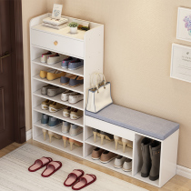 Multi-layer shoe rack simple household economy door can sit shoe cabinet change shoe stool integrated dormitory large-capacity shelf