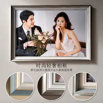 Photo enlargement plus photo frame wall hanging custom wedding photos Family photos Living room Bedroom bedside photo studio photo printing