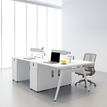 Staff desk simple modern creative office computer desk Shanghai office furniture double desk face-to-face