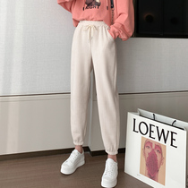 Chenille Corduroy Grandma Pants Women Spring and Autumn Net Red High Waist Skinny Harlan Wei Pants Loose Corset Sports Pants