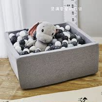 INS Nordic childrens room decoration Square ocean ball pool Childrens indoor game Dry pool Memory sponge removable and washable