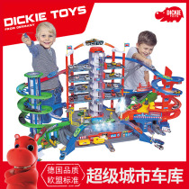 Germany DICKIETOYS large city car rail car track garage multi-storey car park childrens toys