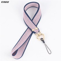 Original mobile phone lanyard female cute neck rope strong short pendant personality creative hanging wrist Net red rope