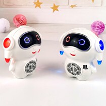 Childrens puzzle light Early education machine Baby story machine Baby soothing entertainment Music Sound and light toy robot