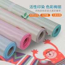 Crib mat thick breathable washable newborn baby printed baby mat childrens ice silk bed