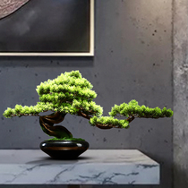 Simulation of welcome pine bonsai bonsai potted green plant home living room hotel wine cabinet Porch Room soft ornaments