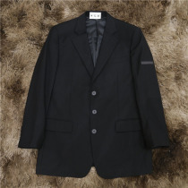 Lisa men and women Star Paris suit wool fabric oversize loose coat profile boyfriend wind suit