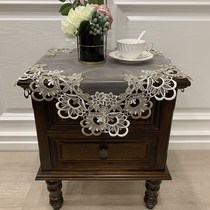 Lace bedside table cloth American tablecloth air conditioning cover dust cloth refrigerator cover European microwave oven dust cloth