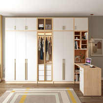 Wardrobe desk integrated corner small apartment childrens computer desk bedroom with corner bookcase large wardrobe