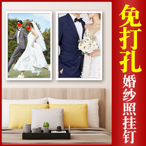 Wedding Dress Photos Special Nail Free of perforated Living room Hung Painting Theorizer No Mark Photo Frame Hook Large Photo Frame Wedding Photo Hang Wall Nails