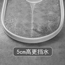 Silicone can bend water bar bathroom artifacial waterproof bathroom bathroom block water cut off the ground block