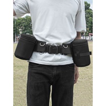 Multi-function photography belt mountaineering and cycling fanny pack SLR camera telephoto lens barrel Portable protective cover storage bag