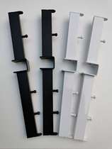 Clothing display rack accessories card 2 5cm square tube double-sided positive adhesive hook bar gua zhu before After Three II