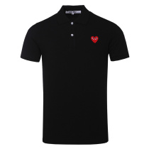 PLAY CDG Kawakubo Rei short-sleeved t-shirt mens summer mens casual cotton lapel polo shirt womens Paul shirt