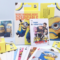 Minions Despicable Baba Poker Cartoon Animation Two-dimensional Surrounding Characters Cute and Exquisite Card Creative Party Dou Landlord Leisure Entertainment Puzzle Table Game Card Children's Game Card