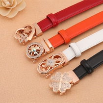 New time running ladies boutique belt automatic buckle belt female fashion Joker Korean Net red decorative belt