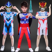 SeRootmann Clothes Boy Suit Summer Children Handsome Boy Spring Autumn Season Spider-Man Gift Speed Dry Clothes