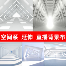 Space extension Visual live background cloth minimalist 3d Cubism New background wall map Photographed Large Size Grey Mural Office Wall Cloth Decoration Straight Podcast Room Texture Wall