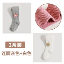 Baby pants spring and autumn thin cotton large PP children wearing medium thick baby conjunction gas girl pantyhose