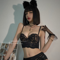 Lace lingerie womens small breasts gathered 2021 new model on the sub-breast anti-sagging bra burst sexy bra