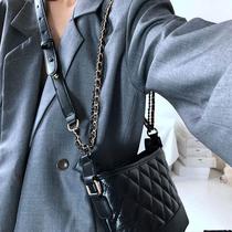 S bag womens bag New 2020 fashion Diamond black stray bag retro simple joker chain shoulder crossbody