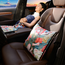  Car pillow quilt dual-purpose car waist pad Car rear sleeping pillow Car pillow lunch break pillow car pair of high-end