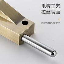 Automatic revolving door latch lock mortise lock spring latch landing latch frame door lock aluminum alloy door lock black titanium gold