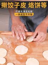 Buns pasta smooth non-stick solid commercial wheat skin roast fried fritters kitchen beech wood rolling pin solid wood large length length