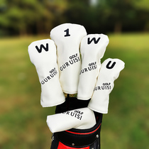 Universal minimalist golf club cover white clubhead cover protective sleeve No. 1 wooden pole ball head cap kit golf supplies