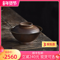 Official shop Xie Jia Kao Chaiao Gai Bowl Fang Shoulong with all hand-made Buding white tea tea utensils