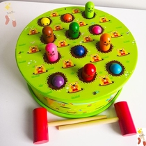  Large wooden gopher toy for young children Puzzle children boys and girls Baby development intelligence 3-6-7 years old