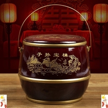 Wedding ceremony urine bucket wedding custom traditional dowry universal wooden adult gift mother home jewelry red wedding toilet joy