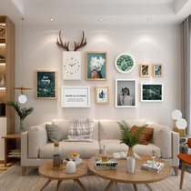 Modern minimalist living room photo wall non-punching creative Nordic bedroom dining room photo wall room wall photo frame wall
