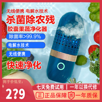 Dongling fruit and vegetable cleaning machine Household food purification lazy vegetable washing machine Automatic vegetable de-agro residue elimination and anti-virus