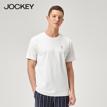 Jockey new modal trend classic solid color casual short sleeve T-shirt men's half sleeve shirt round neck