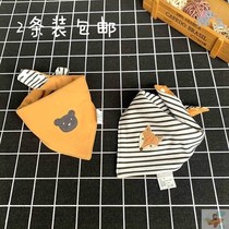 Saliva Towel Baby Boy Handsome Gas Triangle Towel Cotton waterproof Muzzle Boy Boy baby Han version Ocean Gas Surrounding Hood