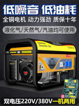 Gasoline engine four stroke small generator 220V household outdoor mini mini car camping silent volt