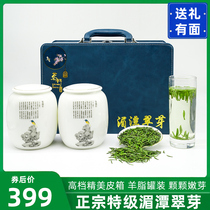 2021 New Green Tea Bird tongue tea Meitan Cui Bud Mingqian Spring Tea Premium Mao Jian Bamboo leaves fried green fragrant gift box
