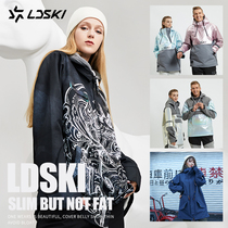 ldski single and double board windproof waterproof mens and womens ski suits Ski bib suit Wear-resistant ski gloves equipment