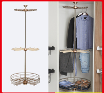 Rotating hanger 360 degree multifunctional coat rack Net red rotating hanger floor-standing cloakroom wardrobe corner