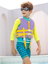 BURNSURF children swimming life jacket big buoyancy vest swimsuit children water park life-saving snorkeling vest