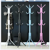 Fashion creative floor-to-ceiling hanger eco-friendly three-legged bedroom foyer wrought iron clothes shelf