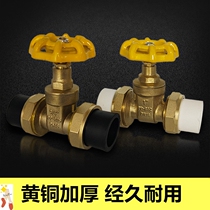 Valve switch tap water valve water pipe valve PPR double movable gate valve PE live copper cut-off pipe fittings