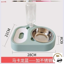 Net red stainless steel dog bowl automatic drinking water cat bowl pet supplies Dog Basin cat bowl dog bowl rice bowl