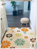 Nordic style doormat Home change insole Home carpet Home door silk ring floor mat can be freely cut non-slip