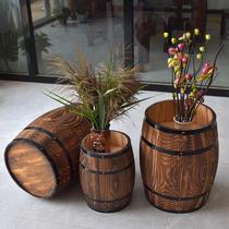 Decorative wine barrel Oak barrel Solid wood beer barrel Red wine barrel Bar manor exhibition Wedding decoration props custom-made