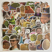 Net red emoji bag graffiti sticker luggage laptop ioad mobile phone battery car helmet sticker waterproof